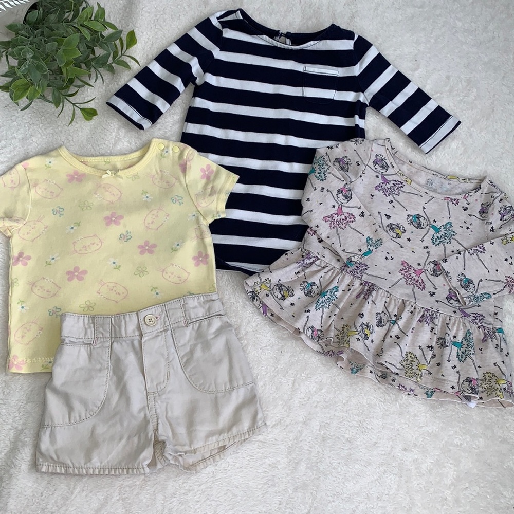 GAP Rescue Lot Dress Top Old Navy Shorts 12-18M